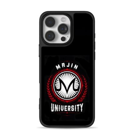 Majin University Majin Buu logo iPhone 16 Pro Max Black Case