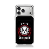 Majin University Majin Buu logo iPhone 17 Pro Max Electroplated Silver Case1