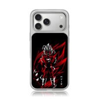 Majin Vegeta Dragon Ball art iPhone 17 Pro Max Electroplated Silver Case1