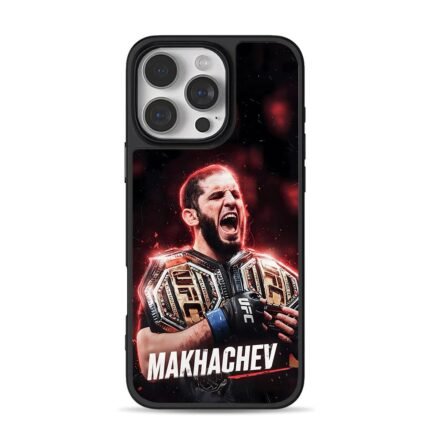 Makhachev UFC champion celebrating iPhone 16 Pro Max Black Case