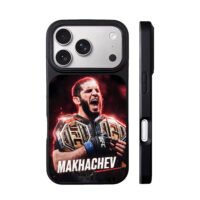 Makhachev UFC champion celebrating iPhone 17 Pro Max Black Case