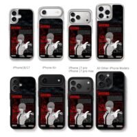 Makima Chainsaw Man dark anime art Chris Brown Phone Case Black Electroplated Silver For Iphone 11 To 17