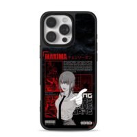 Makima Chainsaw Man dark anime art iPhone 16 Pro Max Black Case