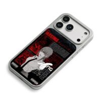 Makima Chainsaw Man dark anime art iPhone 17 Pro Max Electroplated Silver Case2
