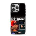 Maluma fan photo collage with text iPhone 16 Pro Max Black Case