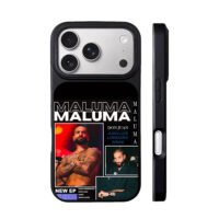Maluma fan photo collage with text iPhone 17 Pro Max Black Case