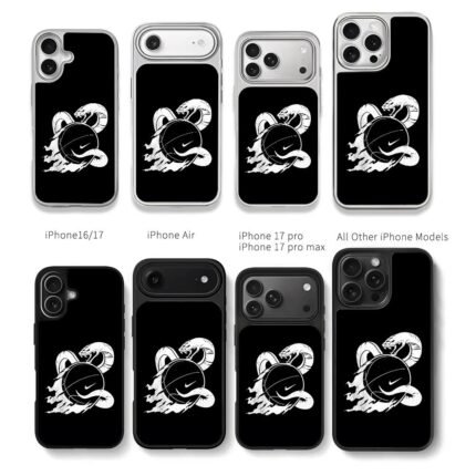 Mamba snake Nike basketball Chris Brown Phone Case Black Electroplated Silver For Iphone 11 To 17