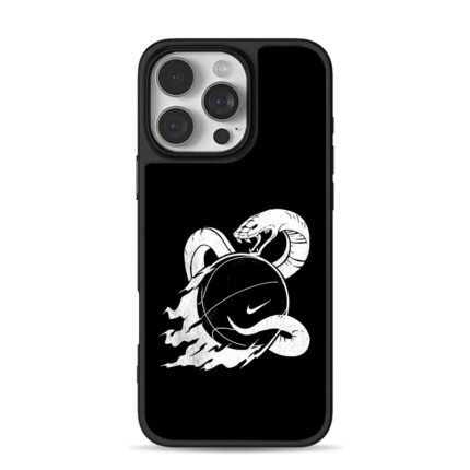 Mamba snake Nike basketball iPhone 16 Pro Max Black Case