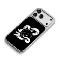 Mamba snake Nike basketball iPhone 17 Pro Max Electroplated Silver Case2
