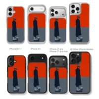 Man in hat coat on typewriter Chris Brown Phone Case Black Electroplated Silver For Iphone 11 To 17