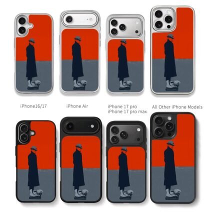 Man in hat coat on typewriter Chris Brown Phone Case Black Electroplated Silver For Iphone 11 To 17