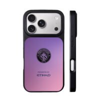 Manchester City logo with Etihad iPhone 17 Pro Max Black Case