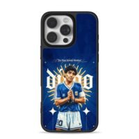 Maradona Argentina soccer art iPhone 16 Pro Max Black Case