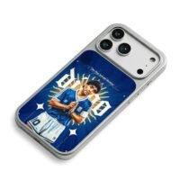 Maradona Argentina soccer art iPhone 17 Pro Max Electroplated Silver Case2