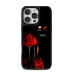 Marc Marquez 93 Repsol Honda helmet iPhone 16 Pro Max Black Case