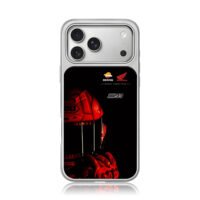 Marc Marquez 93 Repsol Honda helmet iPhone 17 Pro Max Electroplated Silver Case1
