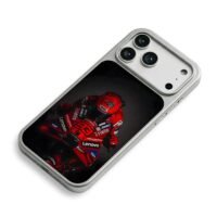 Marc Marquez No93 Red Ducati MotoGP iPhone 17 Pro Max Electroplated Silver Case2