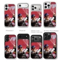 Marc Marquez racing champagne spray Chris Brown Phone Case Black Electroplated Silver For Iphone 11 To 17