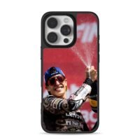 Marc Marquez racing champagne spray iPhone 16 Pro Max Black Case