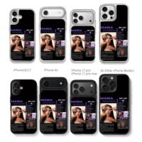 Maria Becerra singer setlist art Chris Brown Phone Case Black Electroplated Silver For Iphone 11 To 17