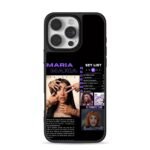 Maria Becerra singer setlist art iPhone 16 Pro Max Black Case