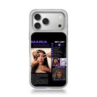 Maria Becerra singer setlist art iPhone 17 Pro Max Electroplated Silver Case1