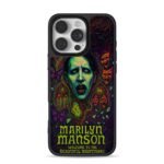 Marilyn Manson dark horror mask art iPhone 16 Pro Max Black Case