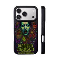 Marilyn Manson dark horror mask art iPhone 17 Pro Max Black Case
