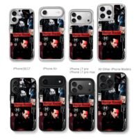 Marilyn Manson gothic rock collage Chris Brown Phone Case Black Electroplated Silver For Iphone 11 To 17