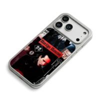 Marilyn Manson gothic rock collage iPhone 17 Pro Max Electroplated Silver Case2