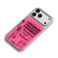 Marilyn Manson pink gig poster art iPhone 17 Pro Max Electroplated Silver Case2