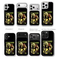 Marilyn Manson punk tattoo art Chris Brown Phone Case Black Electroplated Silver For Iphone 11 To 17