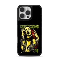 Marilyn Manson punk tattoo art iPhone 16 Pro Max Black Case