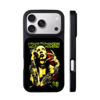 Marilyn Manson punk tattoo art iPhone 17 Pro Max Black Case