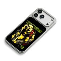 Marilyn Manson punk tattoo art iPhone 17 Pro Max Electroplated Silver Case2