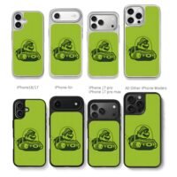 Mario racing go kart green art Chris Brown Phone Case Black Electroplated Silver For Iphone 11 To 17