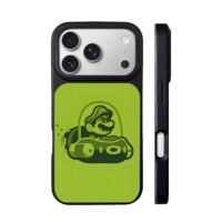 Mario racing go kart green art iPhone 17 Pro Max Black Case