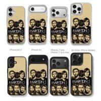Maroon 5 band concert poster Chris Brown Phone Case Black Electroplated Silver For Iphone 11 To 17