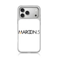Maroon 5 band logo iPhone 17 Pro Max Electroplated Silver Case1