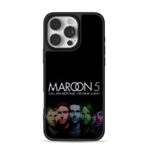 Maroon5 color band remix album art iPhone 16 Pro Max Black Case