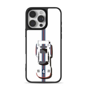Martini racing car no4 top view iPhone 16 Pro Max Black Case
