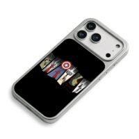 Marvel Avengers heroes iconic props iPhone 17 Pro Max Electroplated Silver Case2
