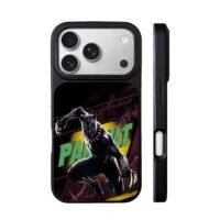 Marvel Black Panther comic text art iPhone 17 Pro Max Black Case
