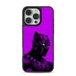 Marvel Black Panther purple artwork iPhone 16 Pro Max Black Case