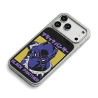 Marvel comic Black Panther art iPhone 17 Pro Max Electroplated Silver Case2