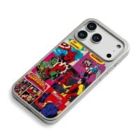 Marvel comic panel Avengers Thanos iPhone 17 Pro Max Electroplated Silver Case2