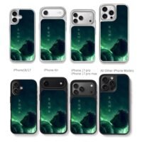 Marvel Hulk angry green glow Chris Brown Phone Case Black Electroplated Silver For Iphone 11 To 17