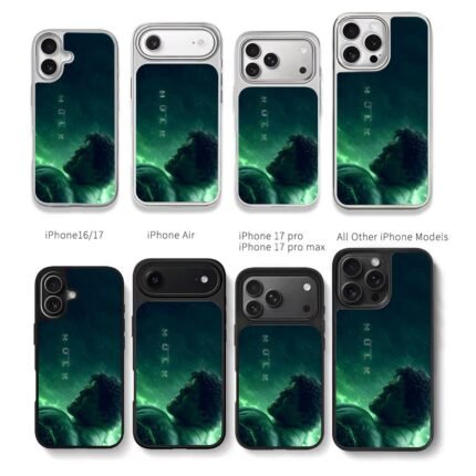 Marvel Hulk angry green glow Chris Brown Phone Case Black Electroplated Silver For Iphone 11 To 17