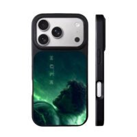 Marvel Hulk angry green glow iPhone 17 Pro Max Black Case