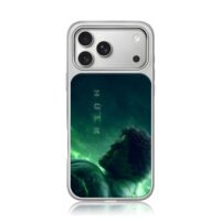 Marvel Hulk angry green glow iPhone 17 Pro Max Electroplated Silver Case1